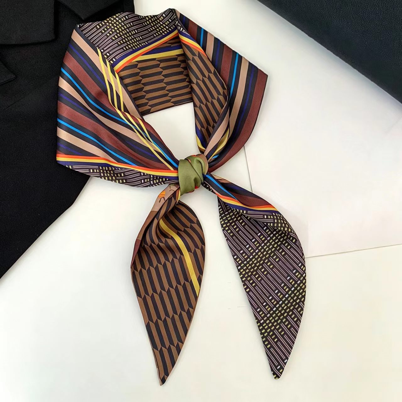Luxury Print Long Hair Ribbon  - Face Scarf Mask review and price