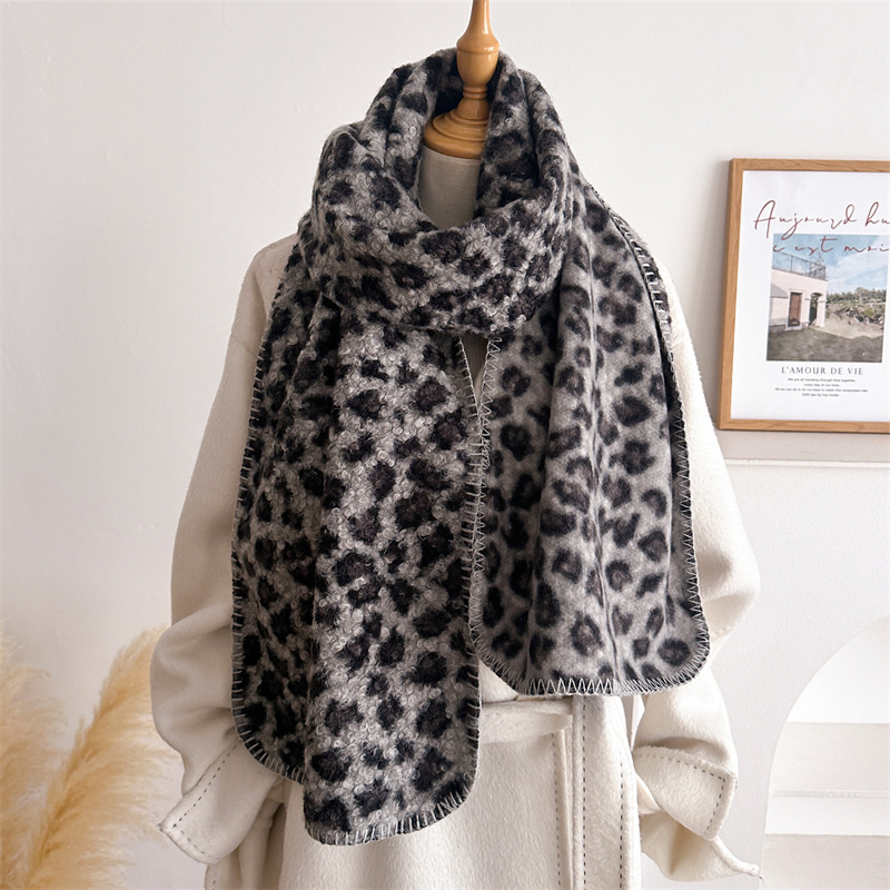 Autumn Winter Leopard Scarf Wo - Woven Scarf Blanket review and price