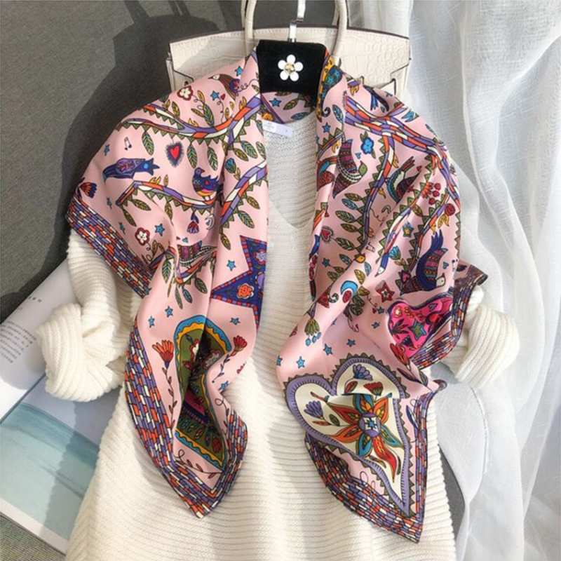 2024 90*90cm Square Scarf Twil - Ascot Neck Scarf review and price