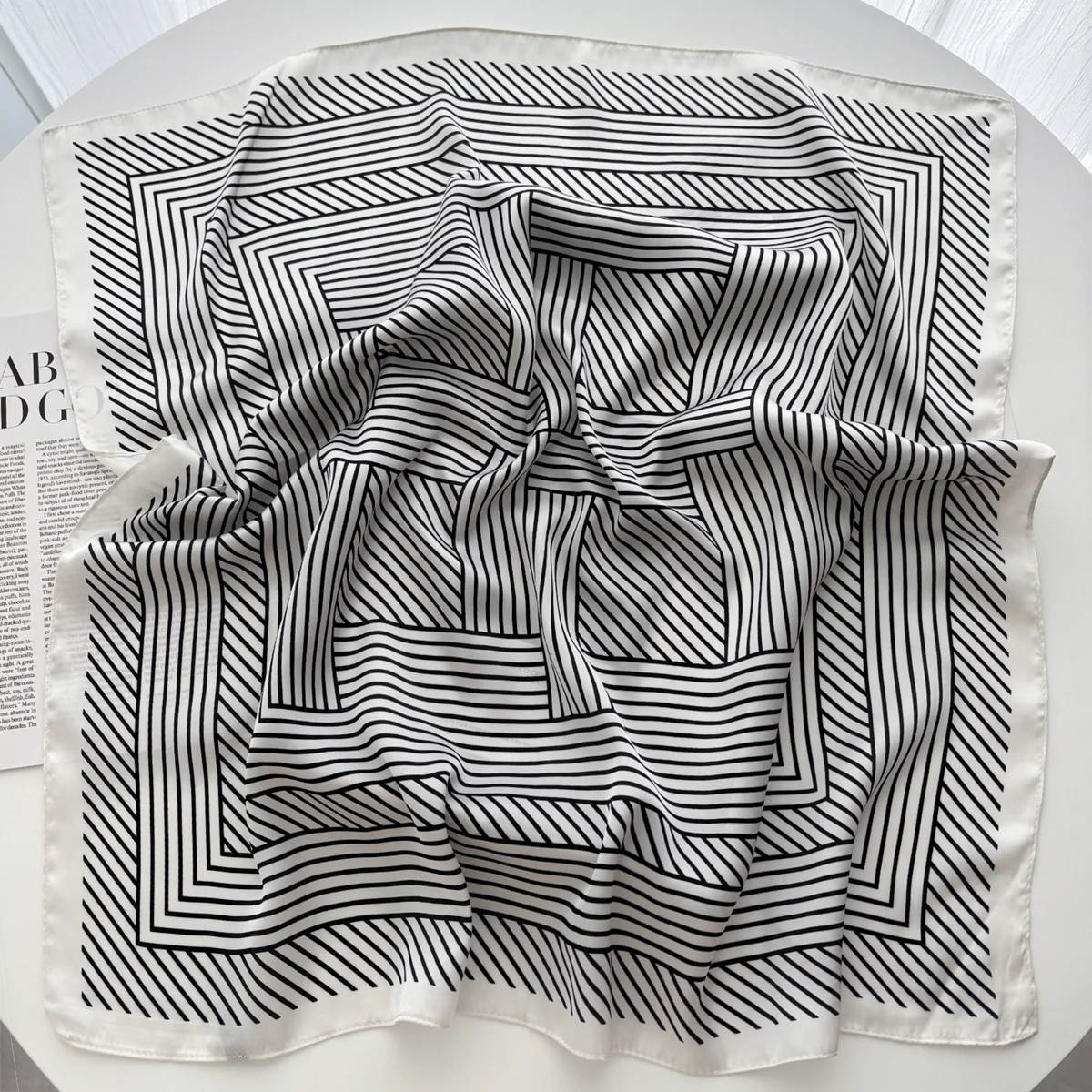 Flower Printed Square Scarf El - Ascot Neck Scarf review and price
