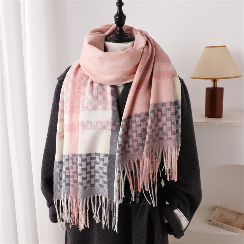 Luxury Brand Cashmere Women Pl - Woven Scarf Blanket review and price