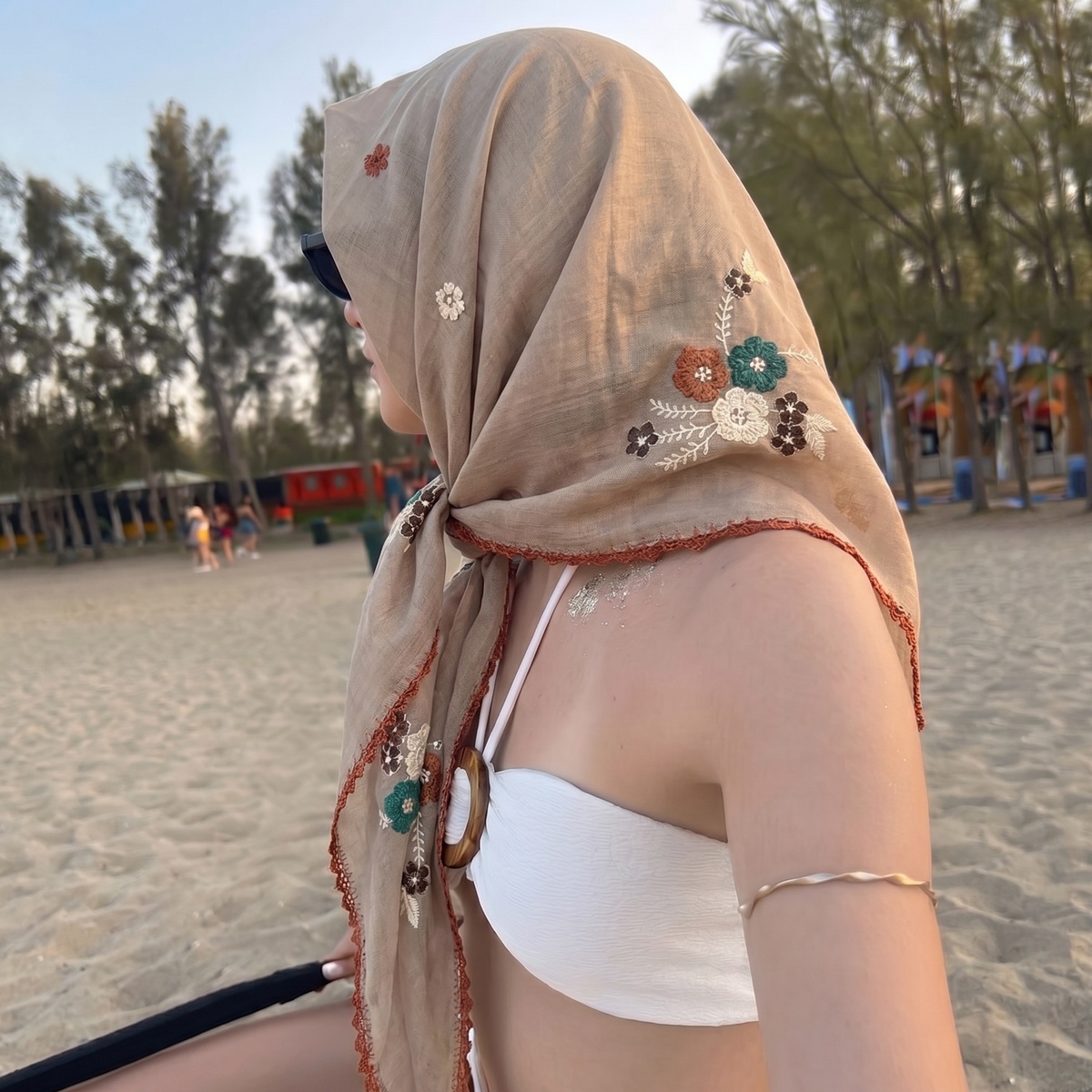 Scarf Square Hijab Bandana Han - Face Scarf Mask review and price
