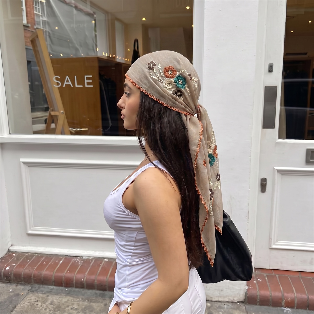 Scarf Square Hijab Bandana Han - Face Scarf Mask review and price