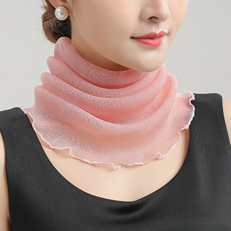 Spring Summer Chiffon Neck Col - Face Scarf Mask review and price
