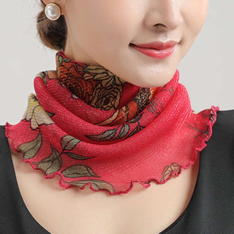 Spring Summer Chiffon Neck Col - Face Scarf Mask review and price