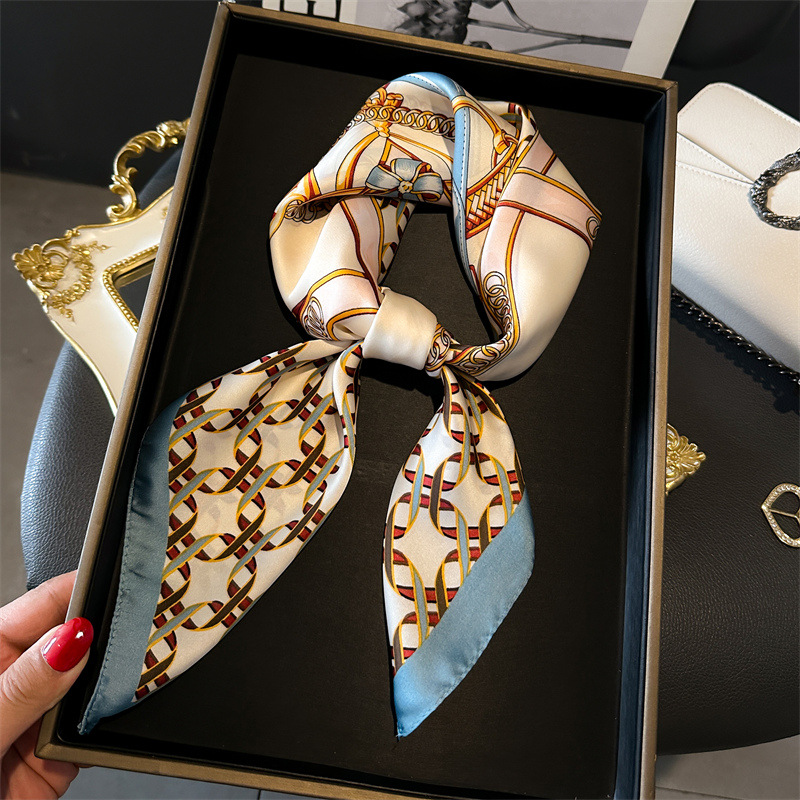 Luxury Female Square Scarf Cha - Face Scarf Mask review and price