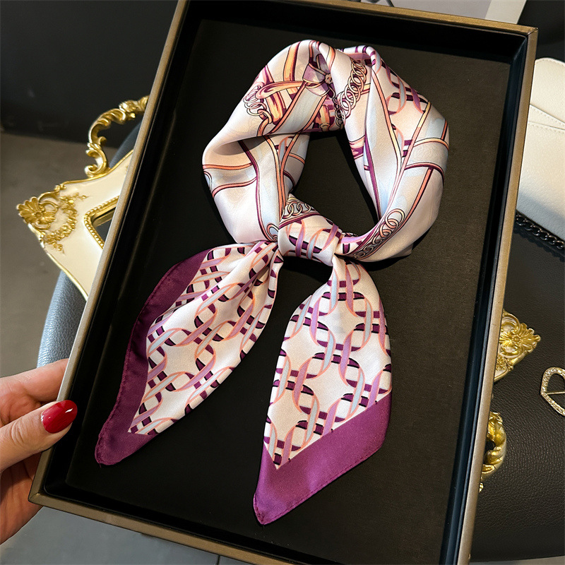 Luxury Female Square Scarf Cha - Face Scarf Mask review and price